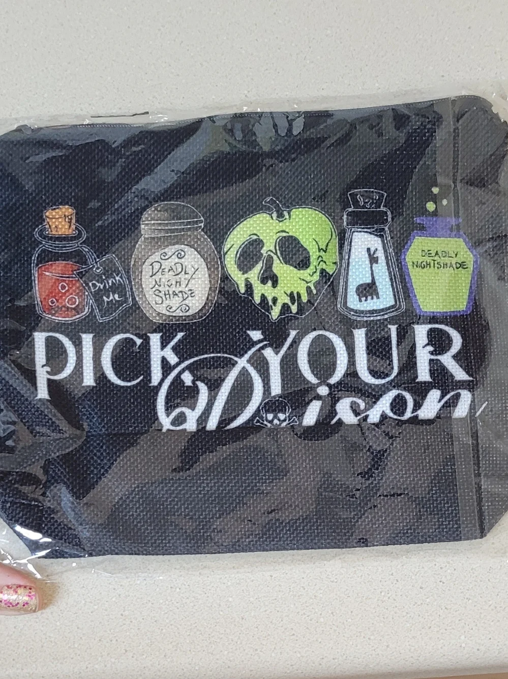 Pick Your Poison Decorative Storage Tote - Black and Green